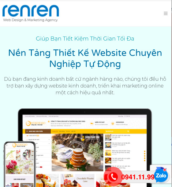 Phong việt ra mắt nền tảng thiết kế website tự động Renren, nền tảng hỗ trợ cho doanh nghiệp bán hàng hiệu quả 